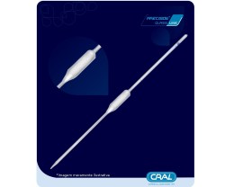 Pipeta Volumétrica Classe A Esgotamento Total 1 Traço - 15 ML - PVO15ML - Cral